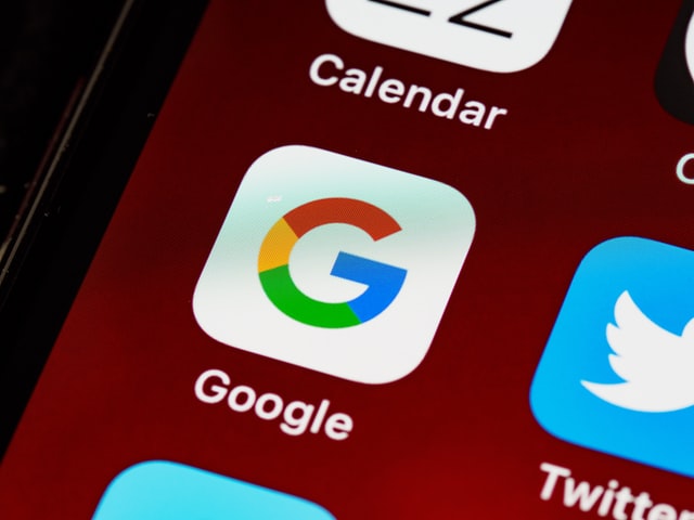 Google app på en tablet